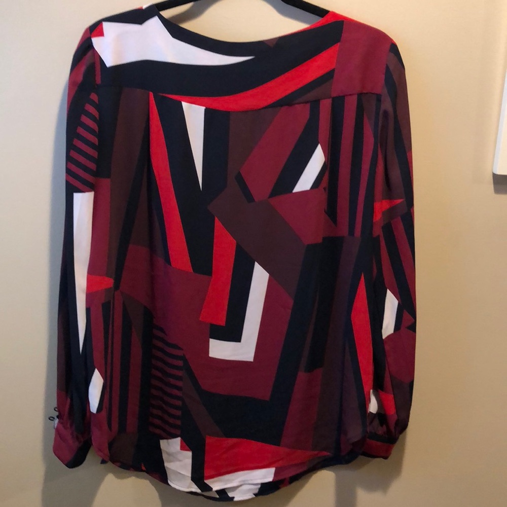 Geometric Pattern Blouse - image 2